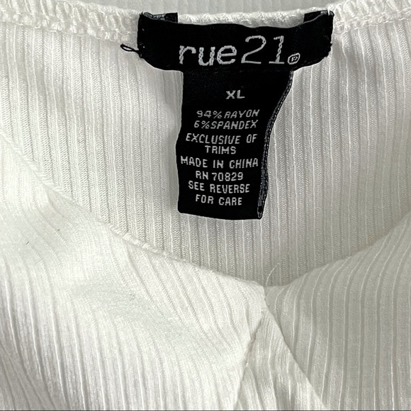 White Rue21 Crop Top Tank - Picture 5 of 8